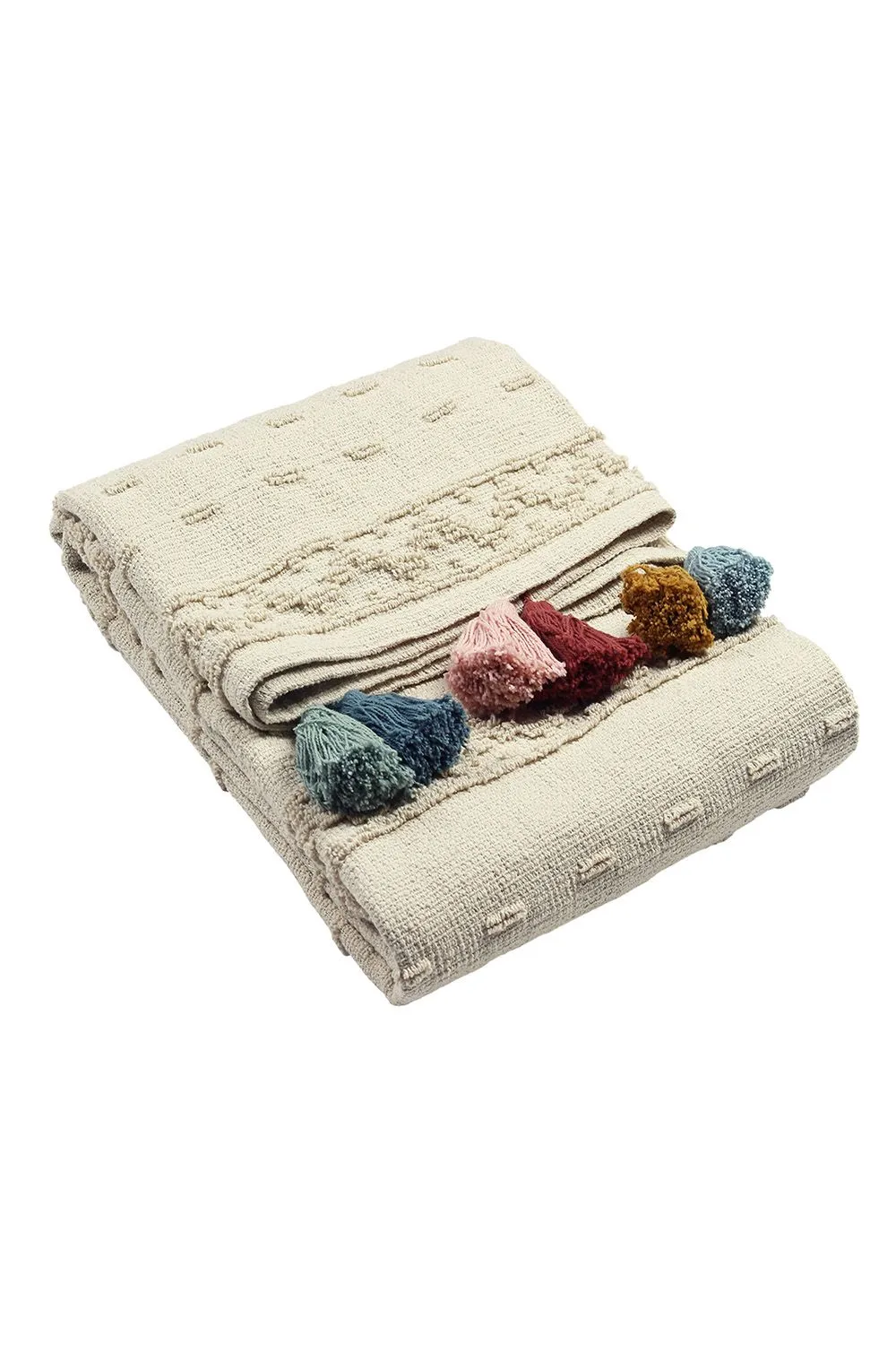 Furn Boho Geometric Cotton Tufted Throw
