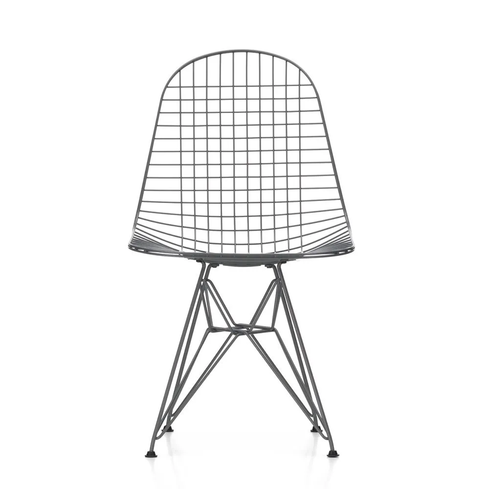 Vitra Eames DKR Wire Chair Dark Grey Powder Coated Frame
