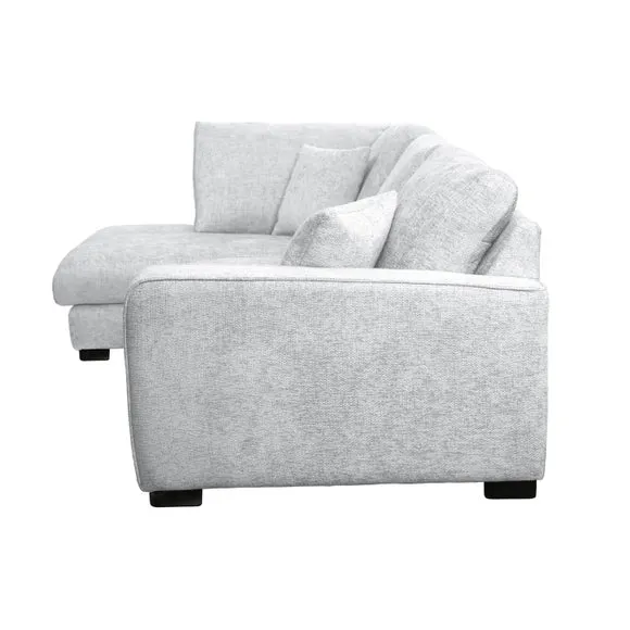 Carson Deep Sit Chunky Chenille Corner Sofa 4