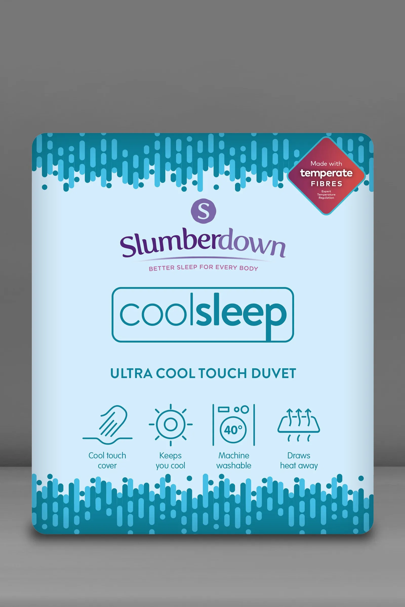 Slumberdown Cool Sleep Ultra Cool Nylon Summer Duvet / Blanket in Blue