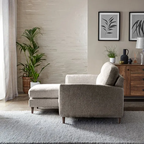 Sven Chunky Chenille Reversible Corner Chaise Sofa 5