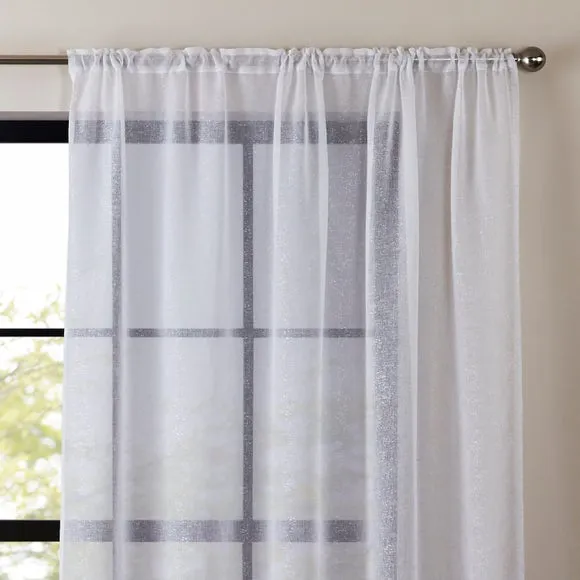 Luxe Texture Slot Top Voile Panel 1
