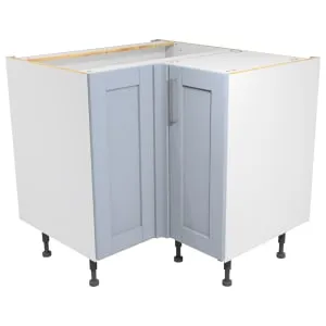 Wickes Ohio Hazy Blue Shaker Corner Base Unit - 925mm