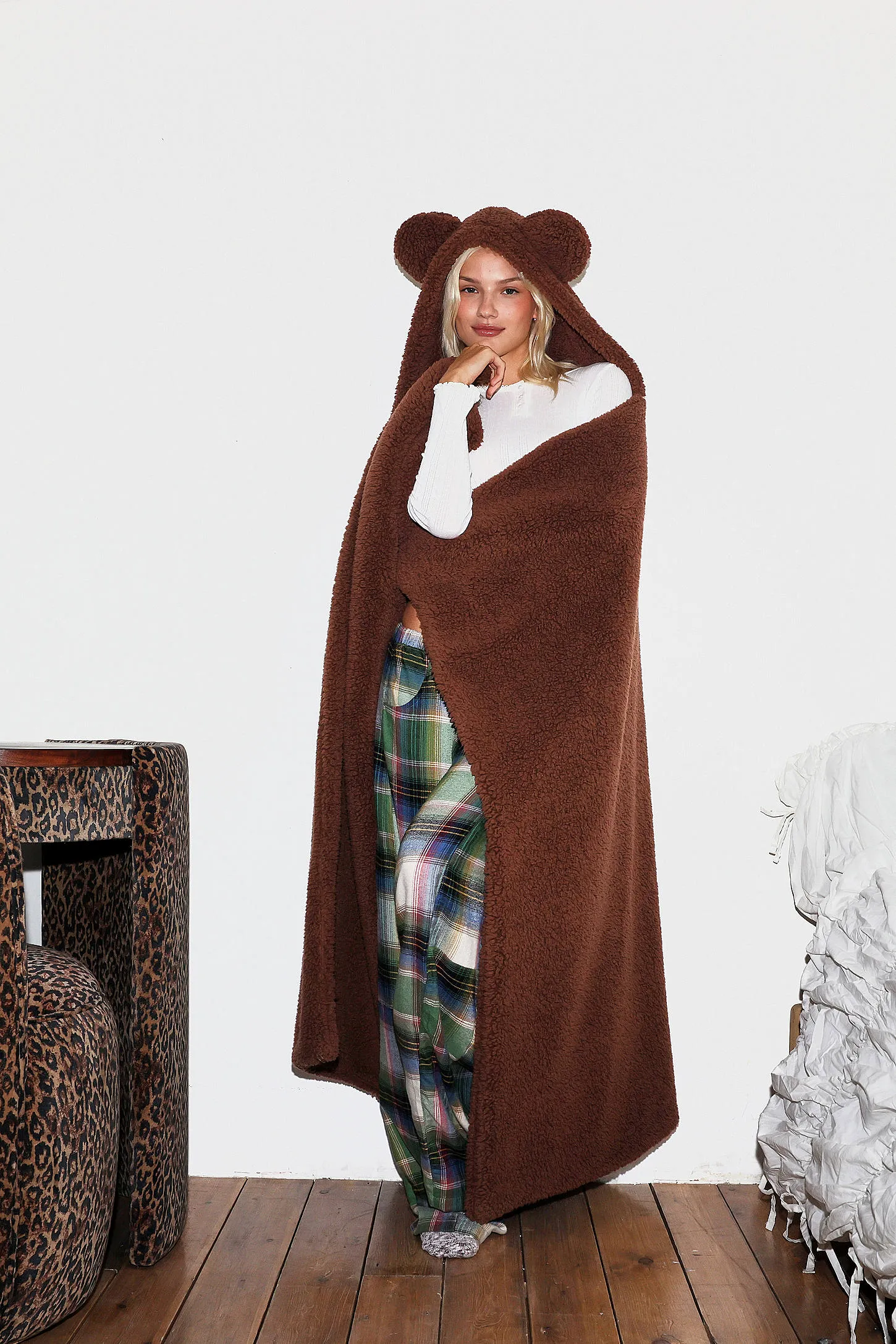Bear Ear Blanket - Brown ALL 2
