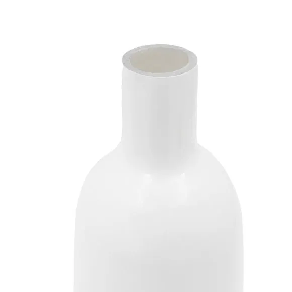 Crossland Grove Bayonne Glass Bottle Vase White 275Mm, White 4