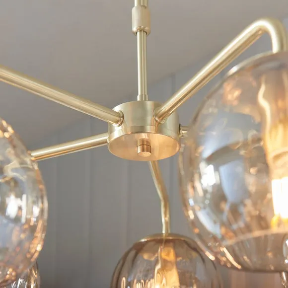 Return - Vogue Arkoma Glass 5 Light Chandelier 3