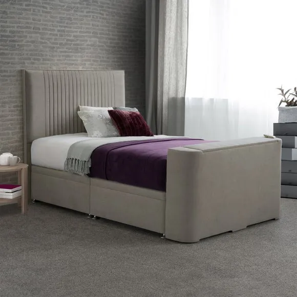 Sweet Dreams Venice Vertical Pleated Side Lift Ottoman TV Bed 2