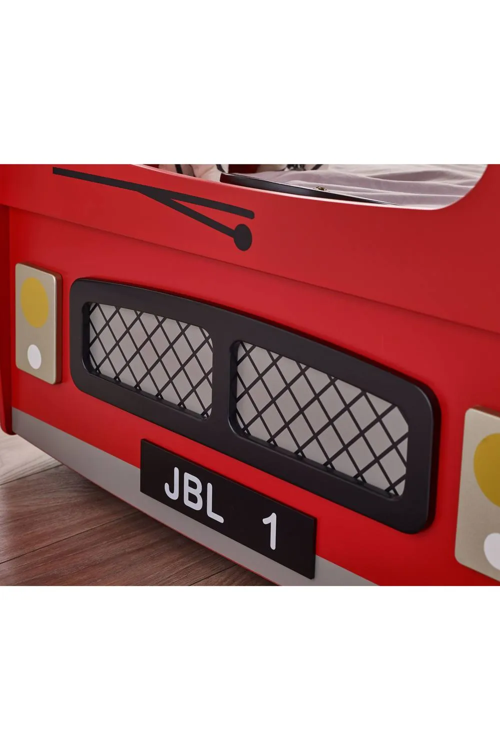 Julian Bowen London Bus Single Red Bunk Bed 6
