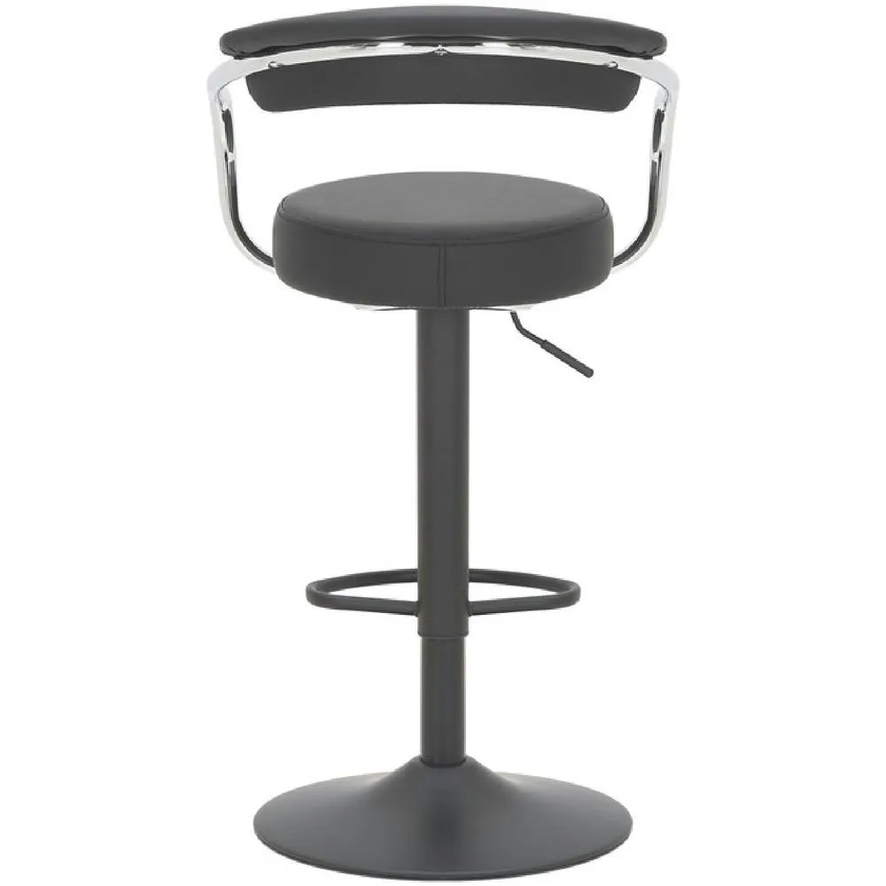 netfurniture Lazio Matt Black Bar Stool Black 5
