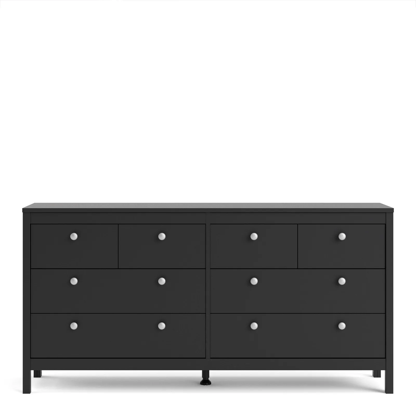 Furniture To Go Madrid Double Dresser 4+4 Drawers in Black 2