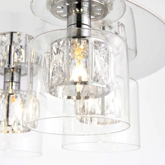Vogue Armoury 5 Light Flush Ceiling Light 4