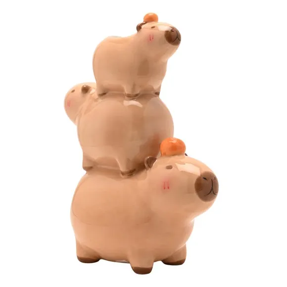 The Feel Good Club Capybara Stack Ceramic Vase 5