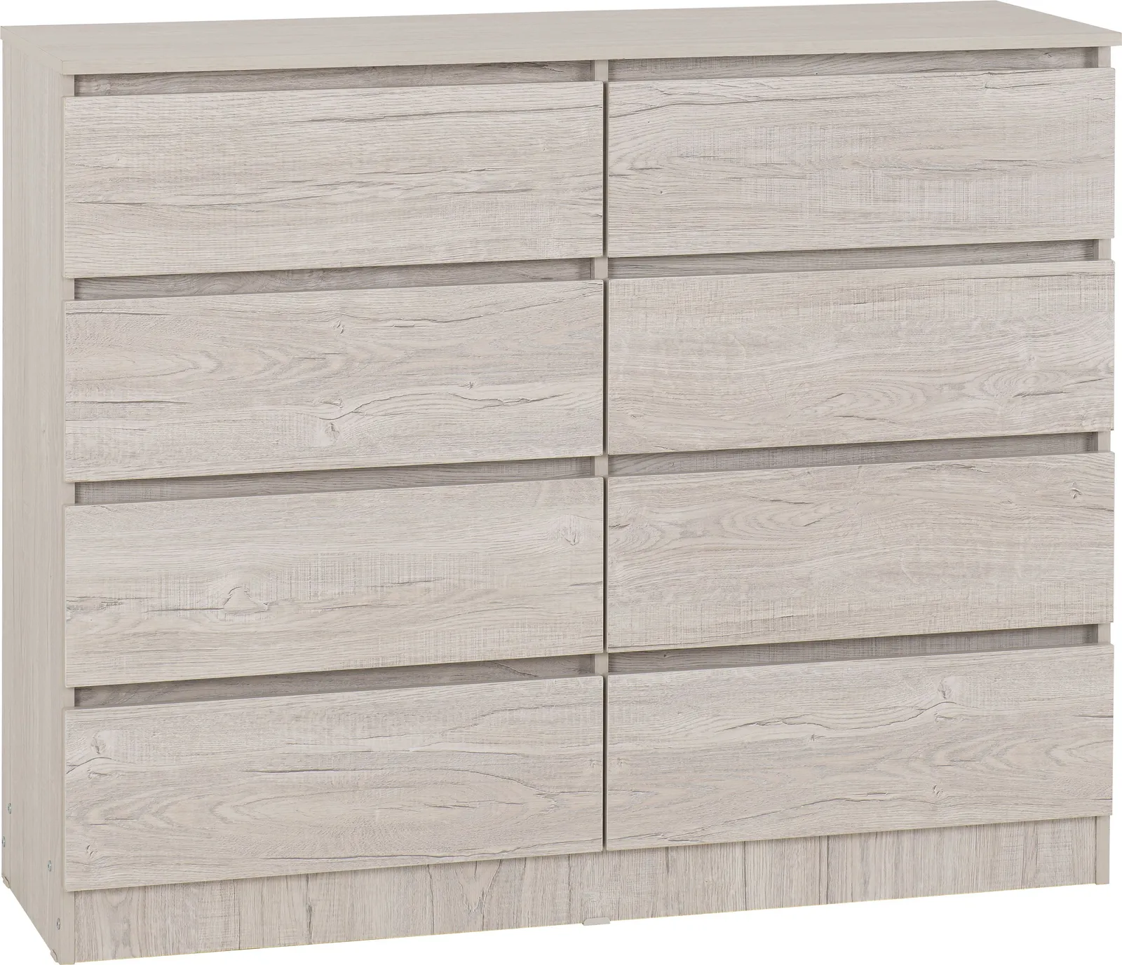 Seconique Malvern 8 Drawer Chest in Light Stone 2