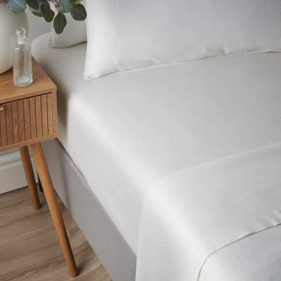 Cotton Linen Fitted Sheet 1
