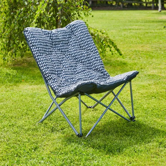 Polka Dot Padded Garden Butterfly Chair 2