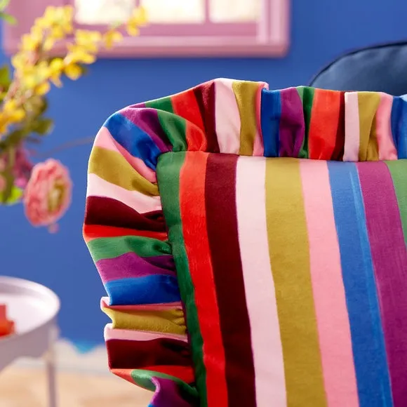 Sophie Robinson Prism Stripe Square Cushion 2