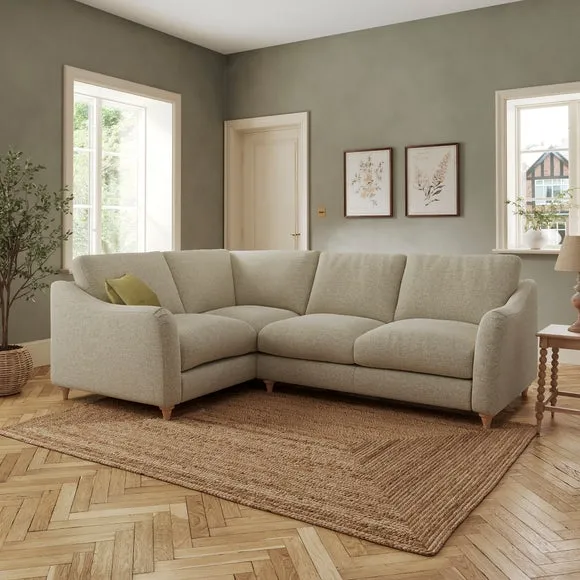 Hattie Basket Weave Corner Sofa