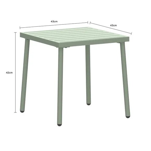 Stripe Cushion Bistro Set 6
