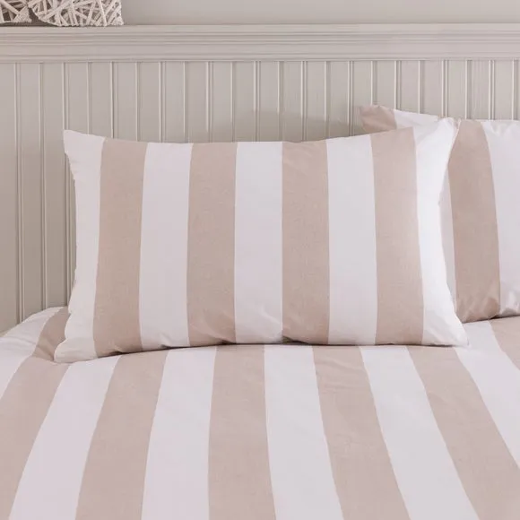 Kent Broad Stripe 100% Cotton Duvet Cover & Pillowcase Set 2