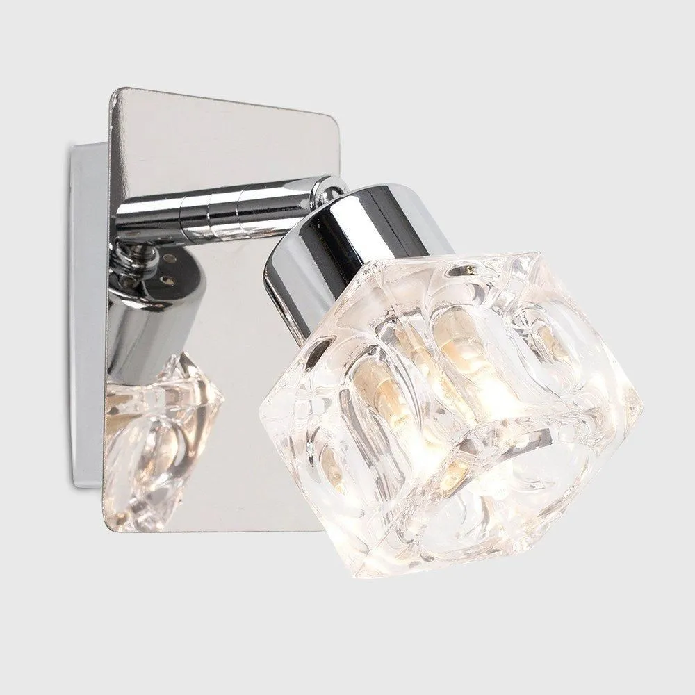 ValueLights Ritz Spotlight Silver Indoor Wall Spotlight 3