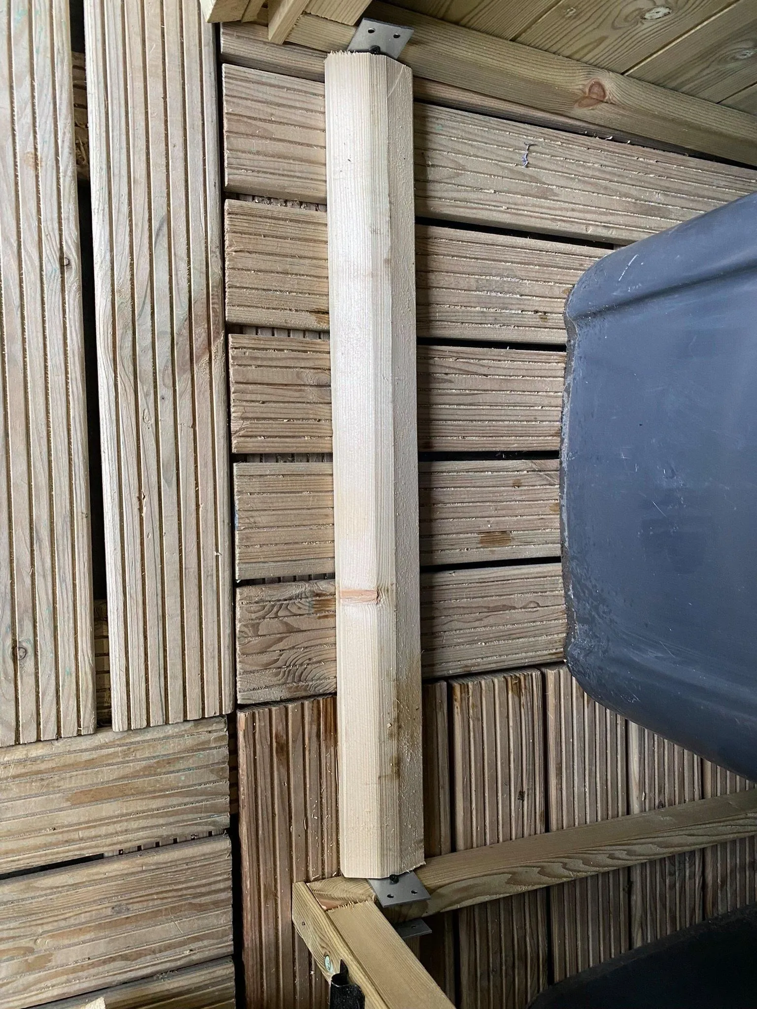 Marlborough Deluxe Pressure Treated Wheelie Bin (3x 240L) in Natural 3