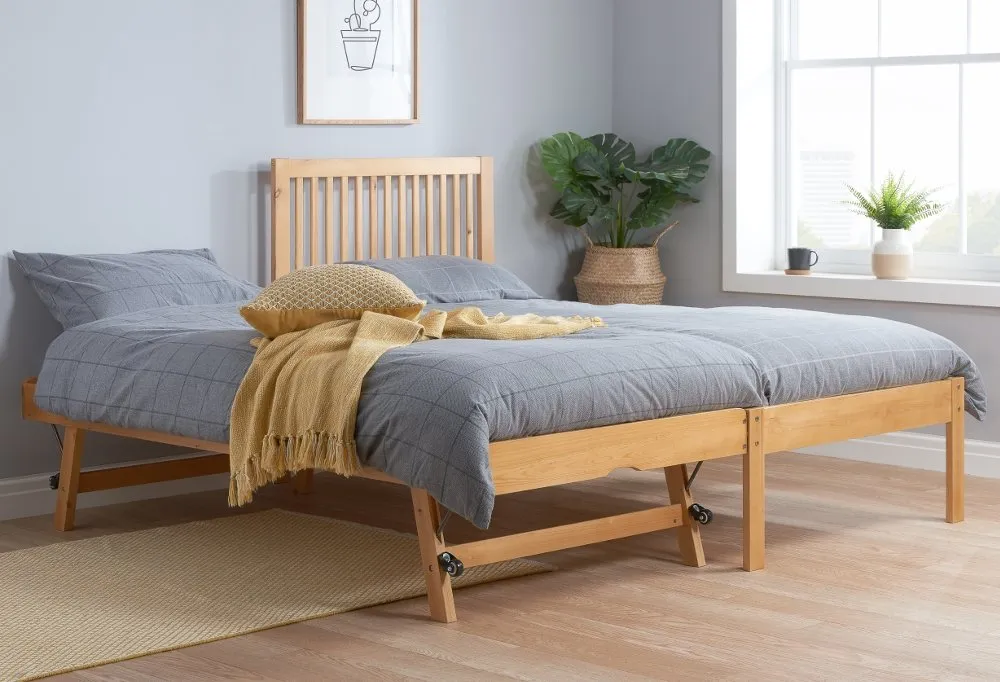 Buxton - Single - Guest Bed - Pine - Wood - 3ft - Happy Beds