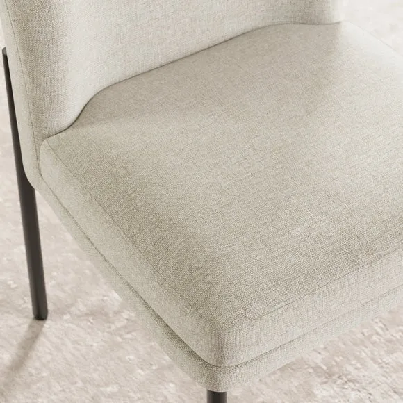 Carey Double Upholstered Dining Chair, Fabric 4