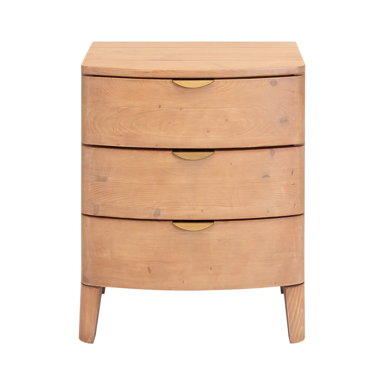 Halstatt 3Drw Wide Bedside Table, Pine Wood | Barker & Stonehouse 3