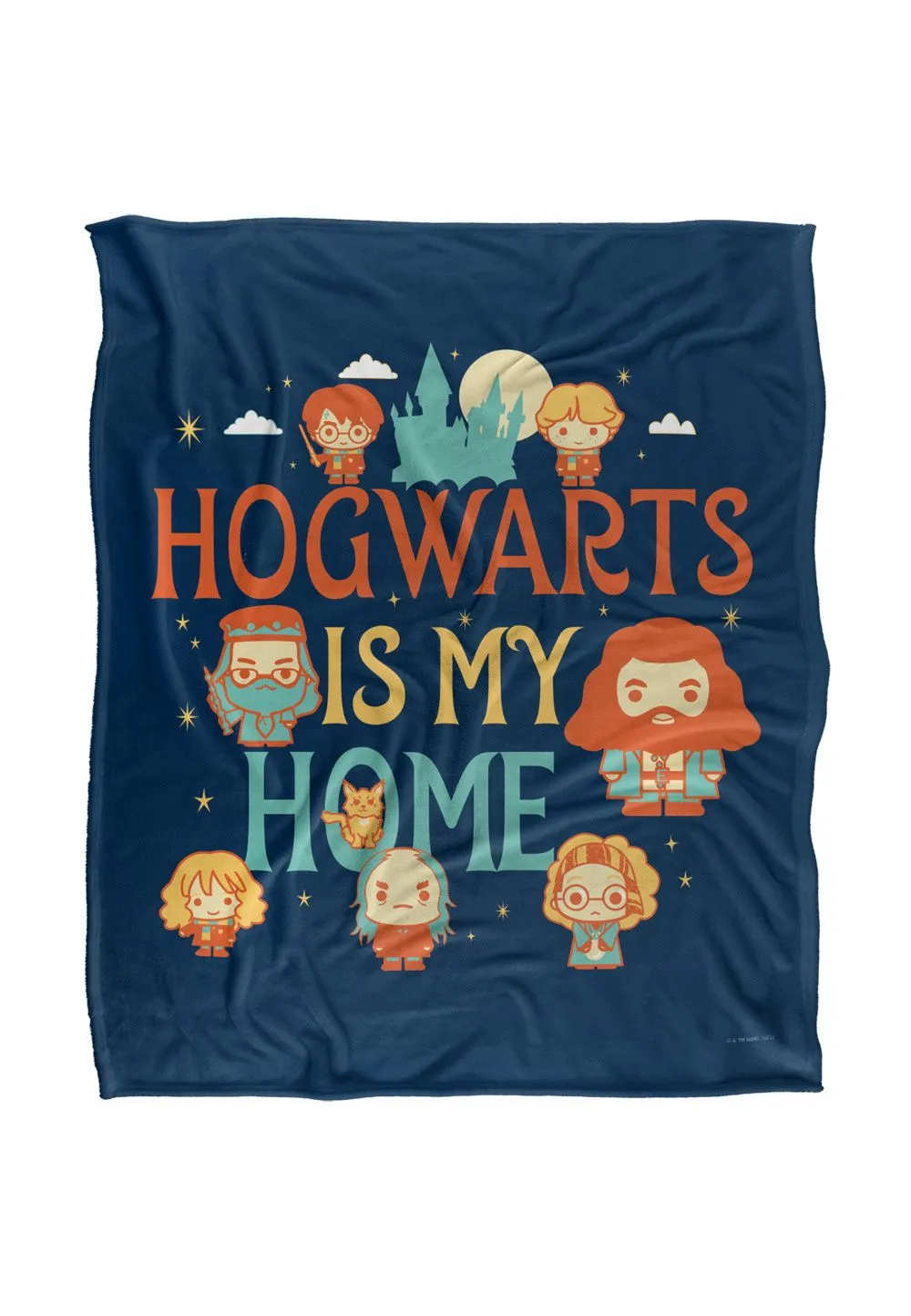 Harry Potter Hogwarts is My Home Officially Licensed Silky Touch Super Soft Throw Blanket 152x127 cm in White