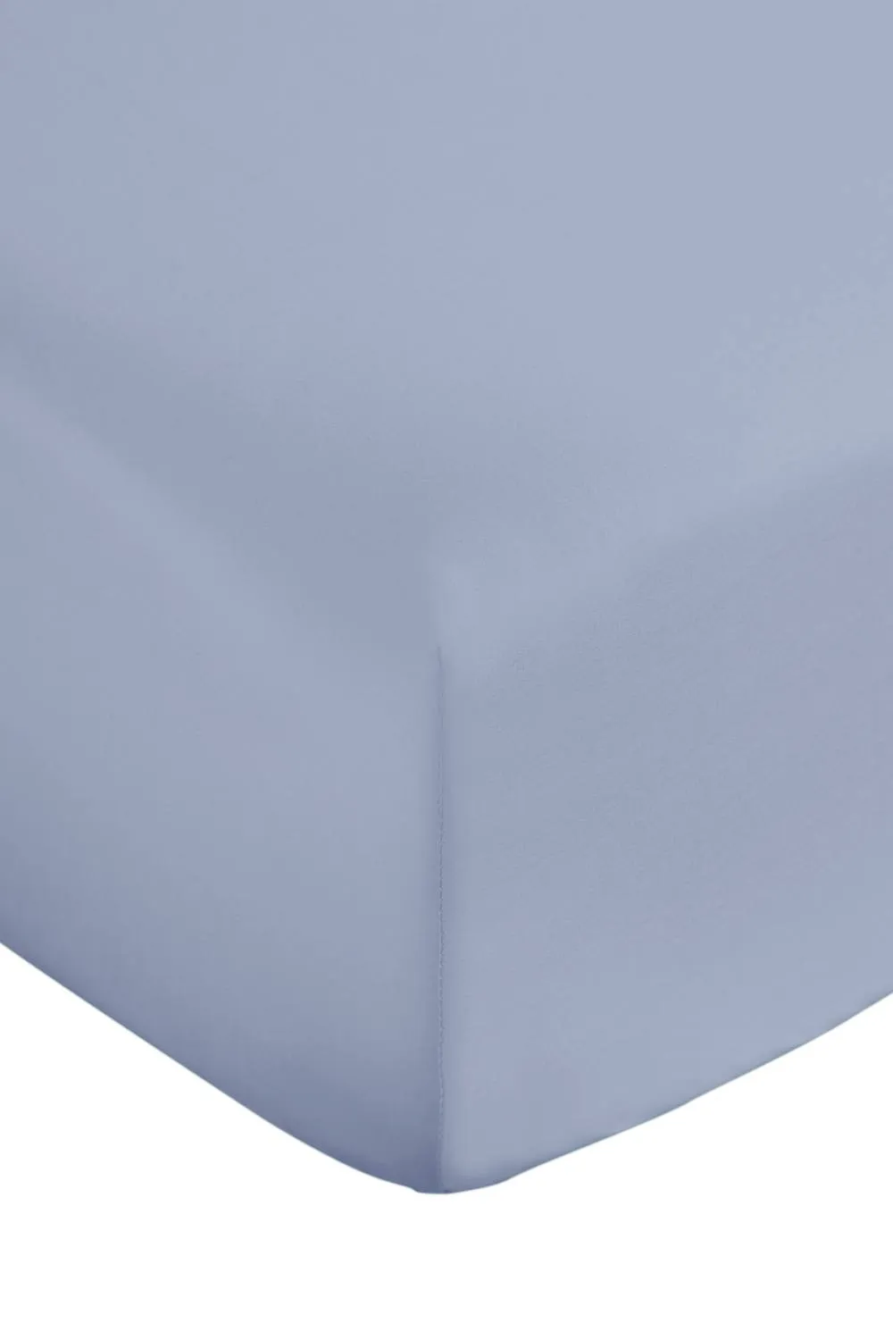 Bianca 400 Thread Count Cotton Sateen 36cm Depth Sheet in Blue 4