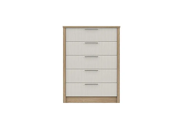 Chelsea 5 Drawer Chest with Silver Handles