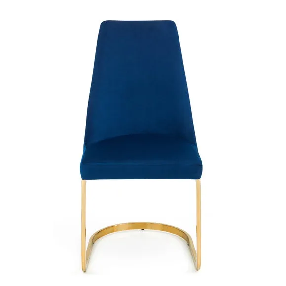 Vittoria Set of 2 Cantilever Dining Chairs, Velvet 5