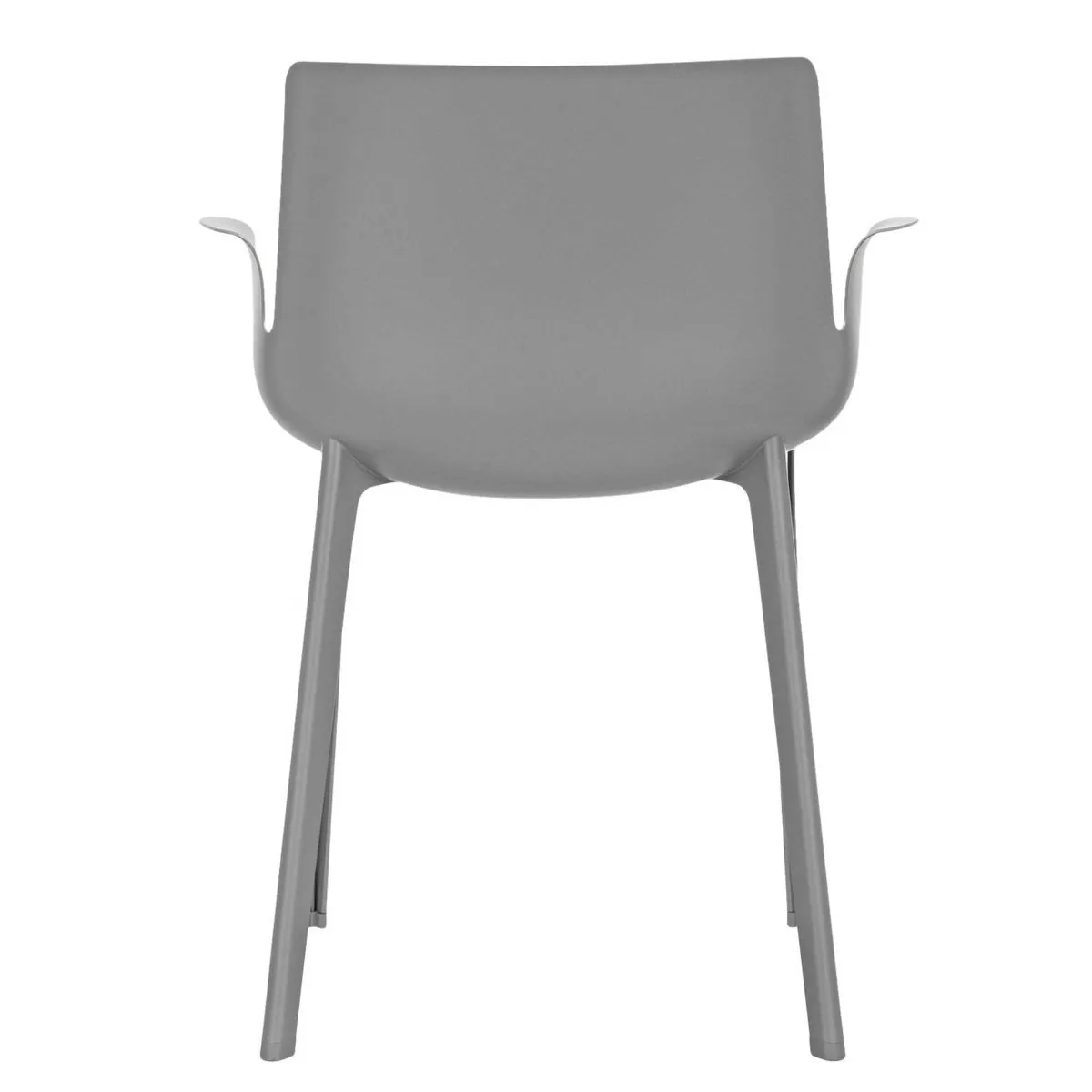 Kartell Piuma Dining Chair With Arms, Grey Plastic | Barker & Stonehouse 5