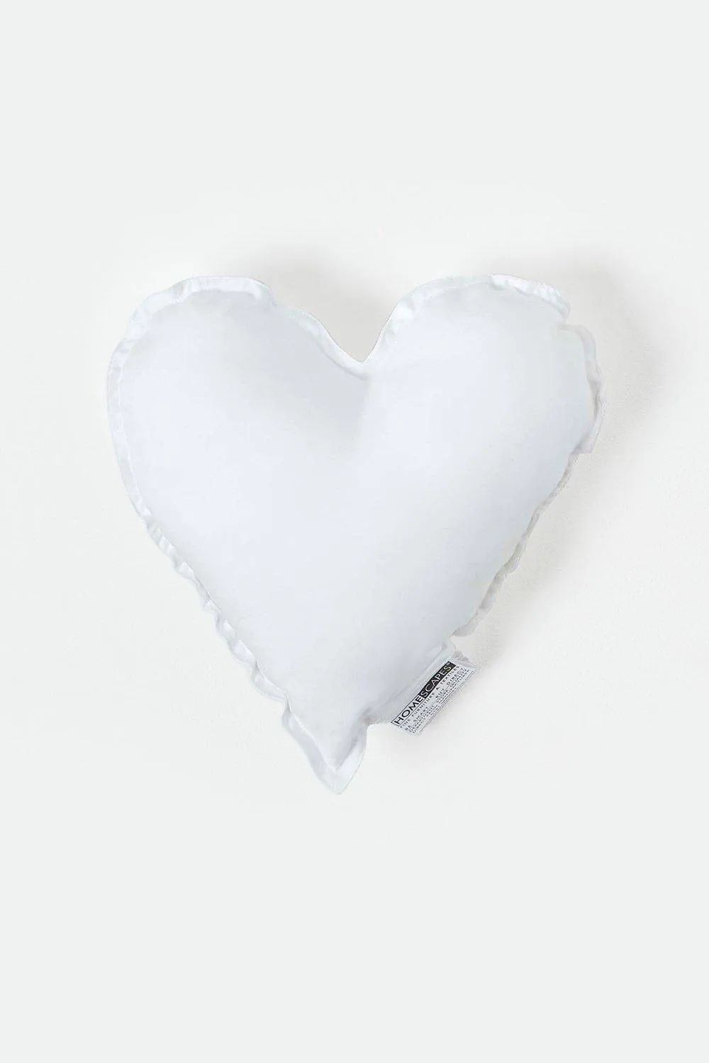 Homescapes Super Microfibre Heart Shaped Cushion Pad - Cushion Filler & Inserts in White 1