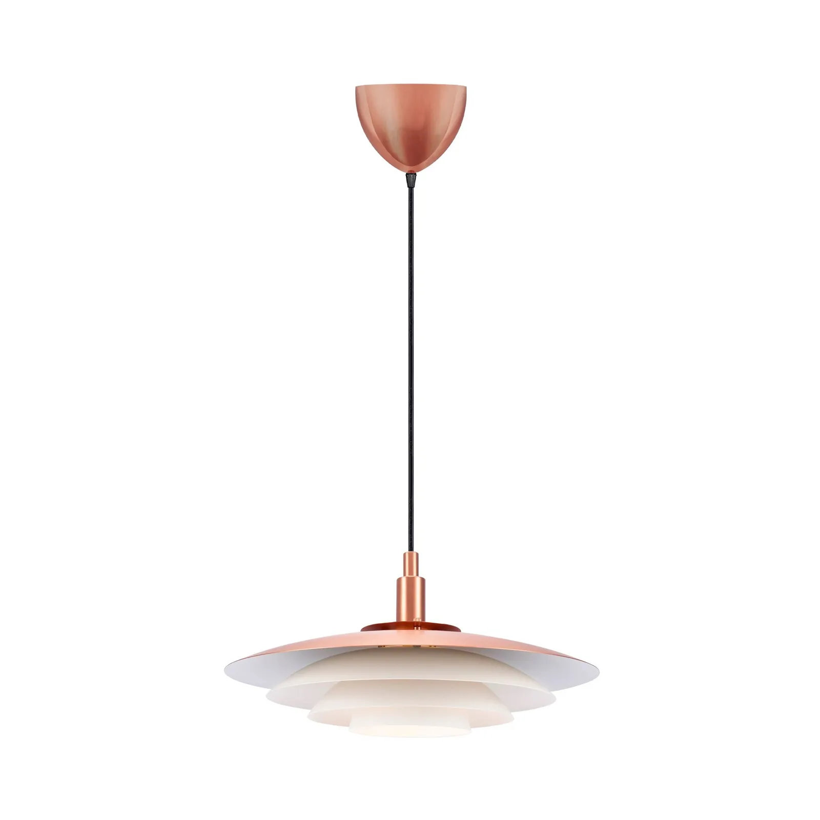Nordlux Vintage Indoor Pendant Light Brown Metal G9 Layered Shades - Mains Powered, IP20 in Copper
