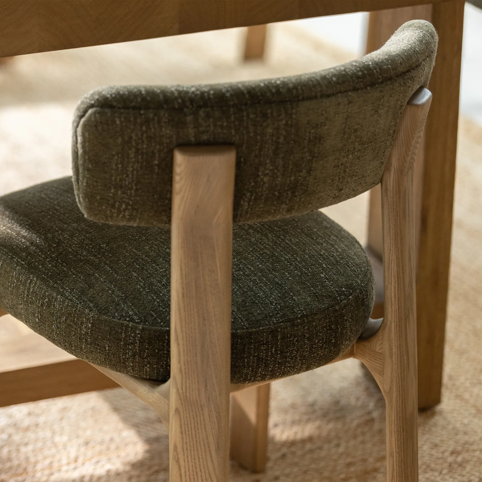 Bredon Dining Chair, Brown Fabric | Barker & Stonehouse 5