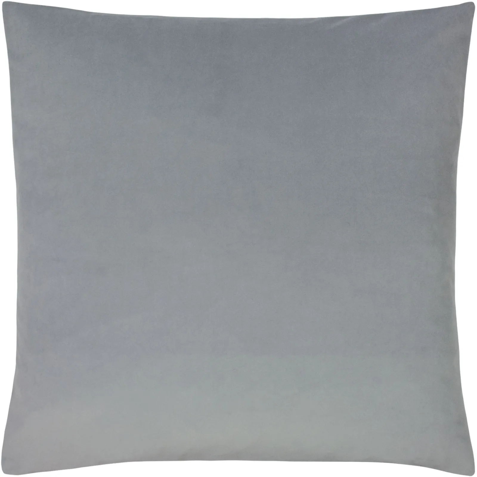Paoletti Sunningdale Plain Velvet Cushion in Silver 2