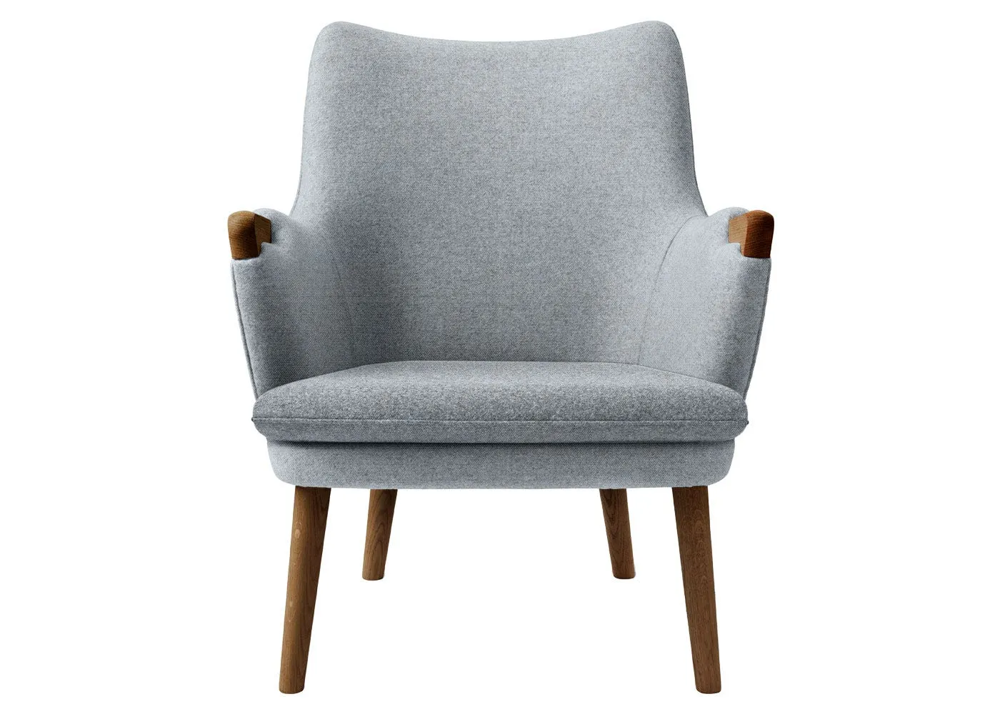 Carl Hansen & Son CH71 Lounge Chair Walnut Oil Shell Hallingdal 130 Cushion Hallingdal 130 1