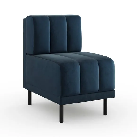 Amali Small Dining Bench, Matte Plush Velvet 6