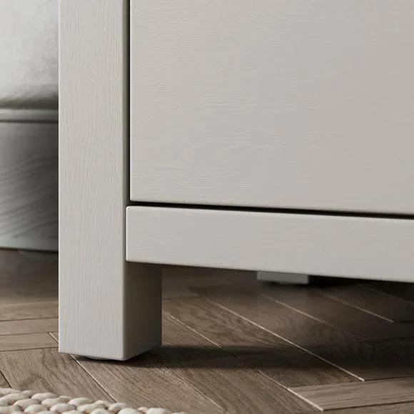 Olney Wide 2 Drawer Bedside Table 5