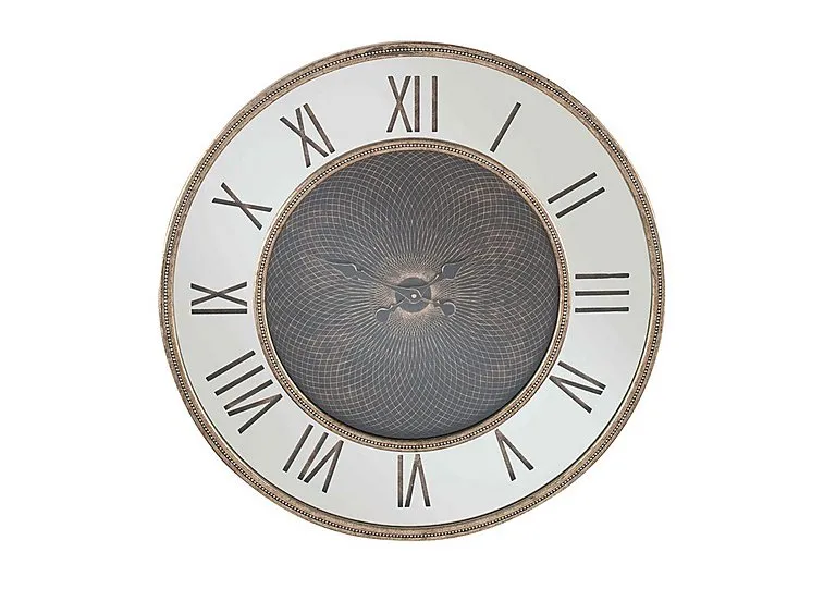 Geo Print Mirrored Wall Clock
