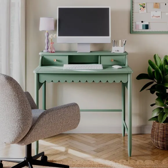 Remi Scalloped Small Step Up Desk 2