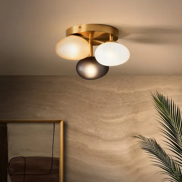 Pebble 3 Light Flush Ceiling Light 2