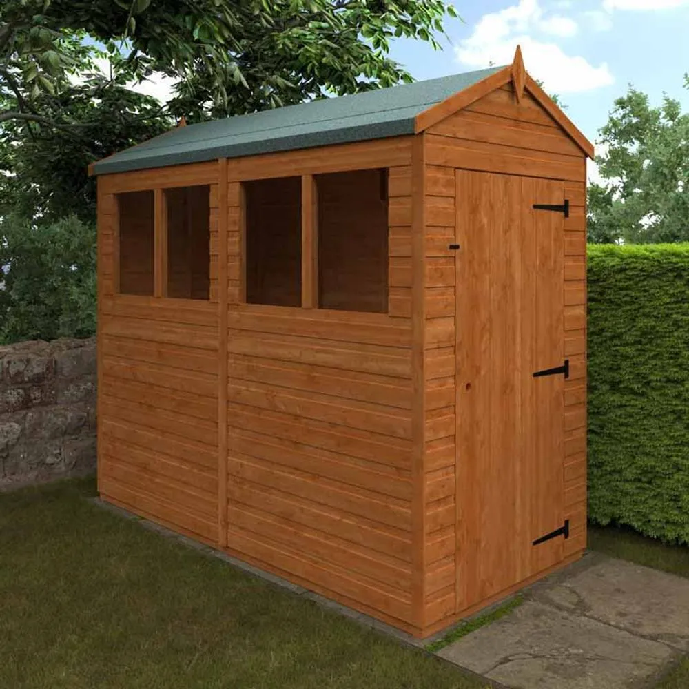 Buttercup Farm 8x4 Flex Apex Summerhouse Garden Sunroom 12mm Flex in Burnt Orange 2