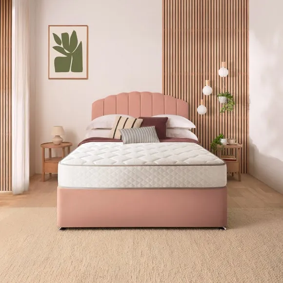 Silentnight Divan Set with Merlin Headboard and 800 Pocket Spring Memory Foam Mattress 2