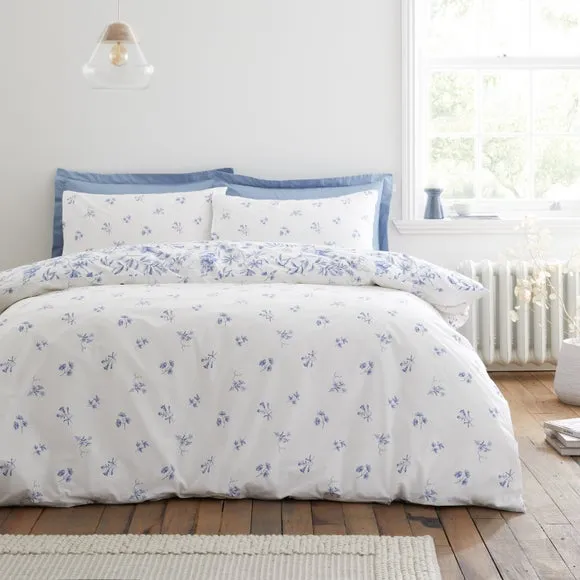 Bianca Thea Floral 200 Thread Count 100% Cotton Duvet Cover & Pillowcase Set 3