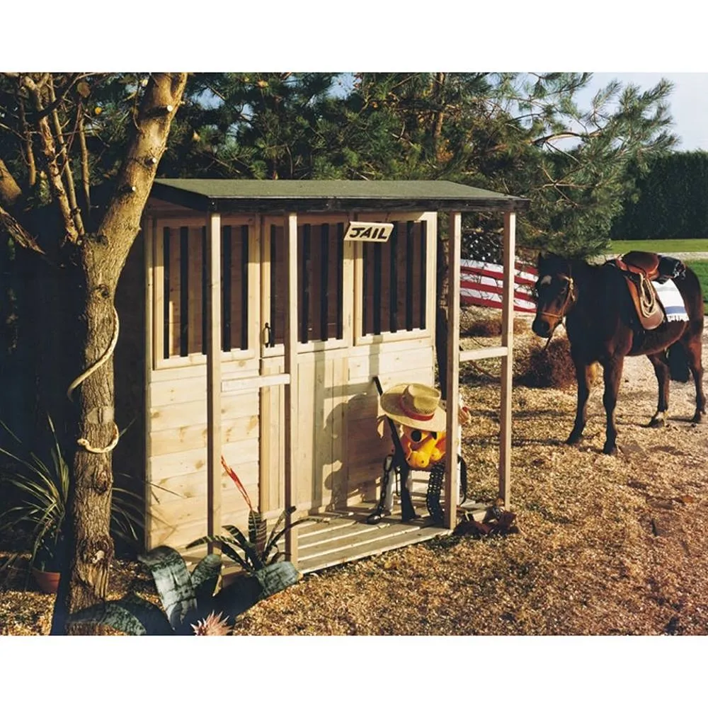 Shires Jailhouse/Stable Playhouse Kid's Wendy House in Light Brown