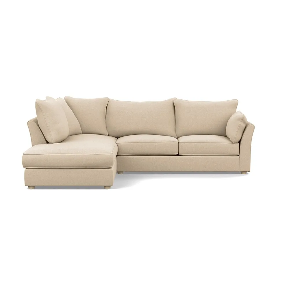 Heal's Tailor Medium Left Hand Facing Corner Sofa Brushed Cotton Oat Natural