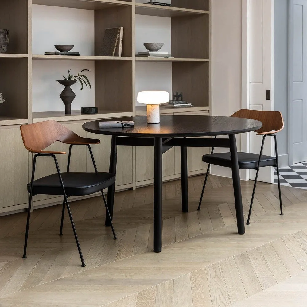 Case Kigumi Round Table Black 4