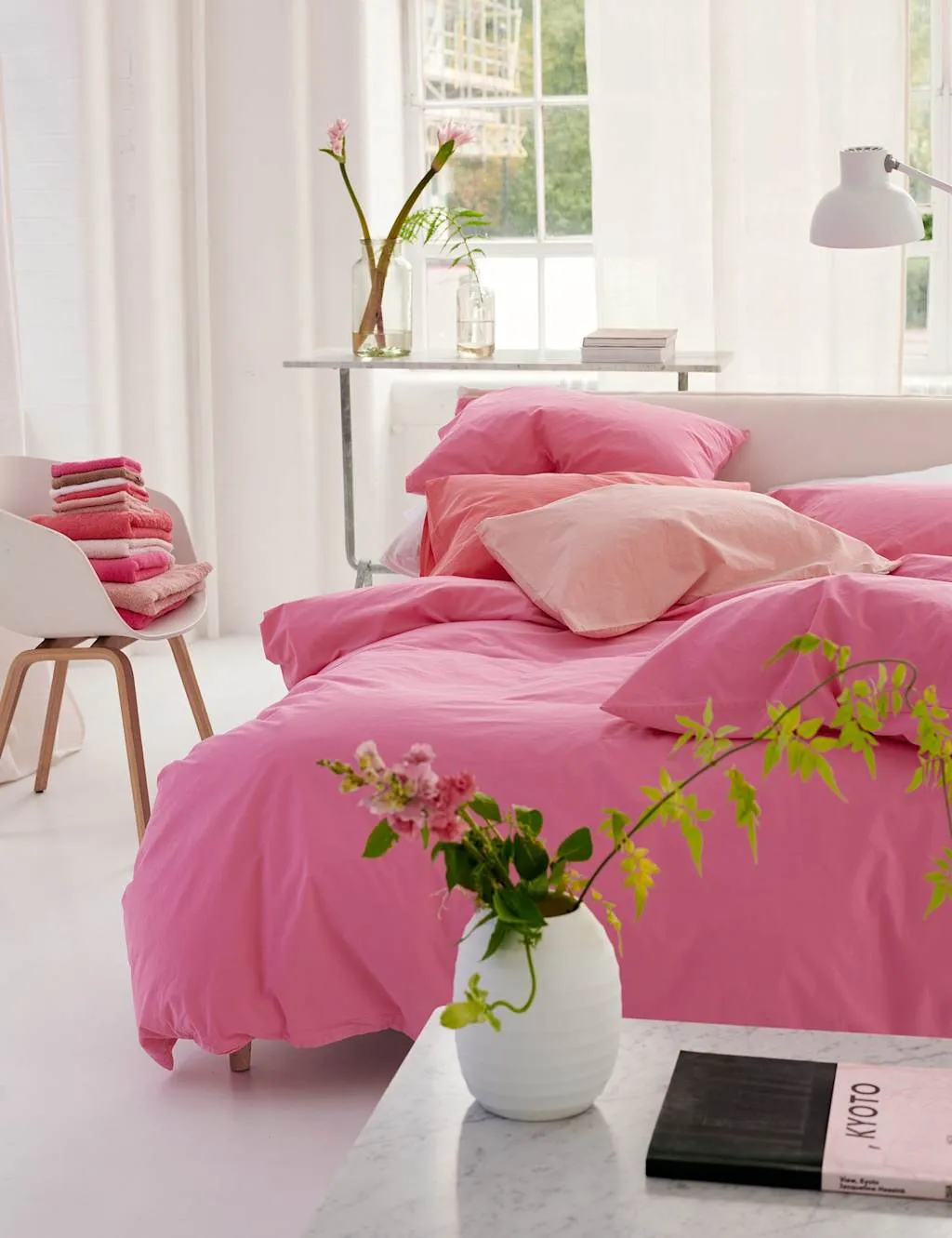 Designers Guild Pure Cotton Loweswater Bedding Set Pink